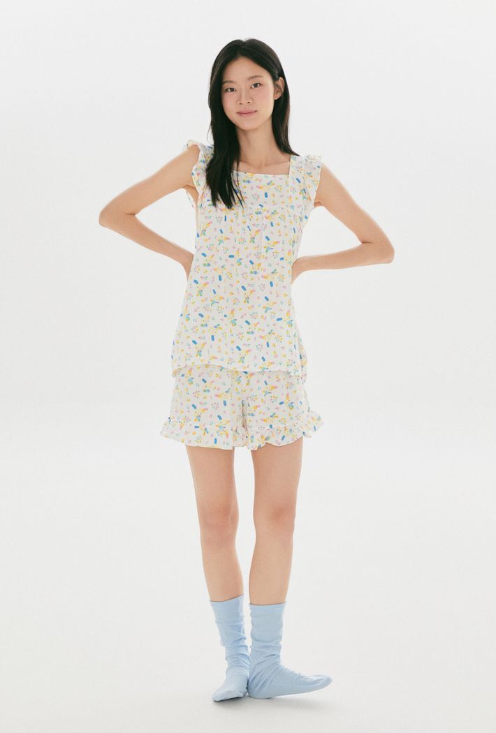 <第二批預購>🇰🇷韓國 SPAO x 花小兔無袖睡衣套裝