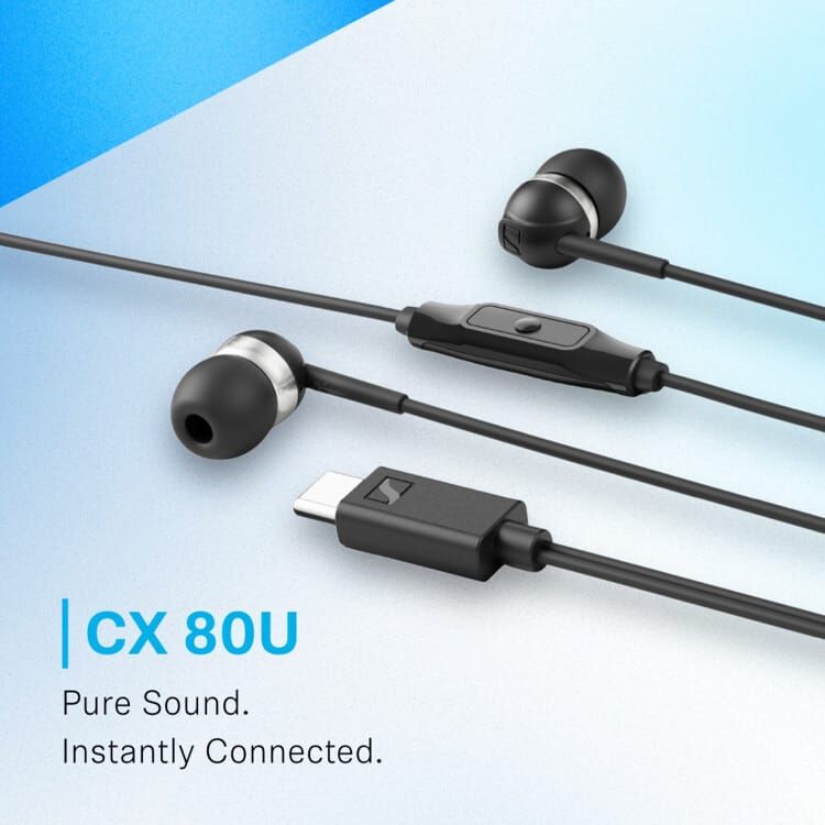 【Sennheiser】CX 80U 入耳式有線耳機