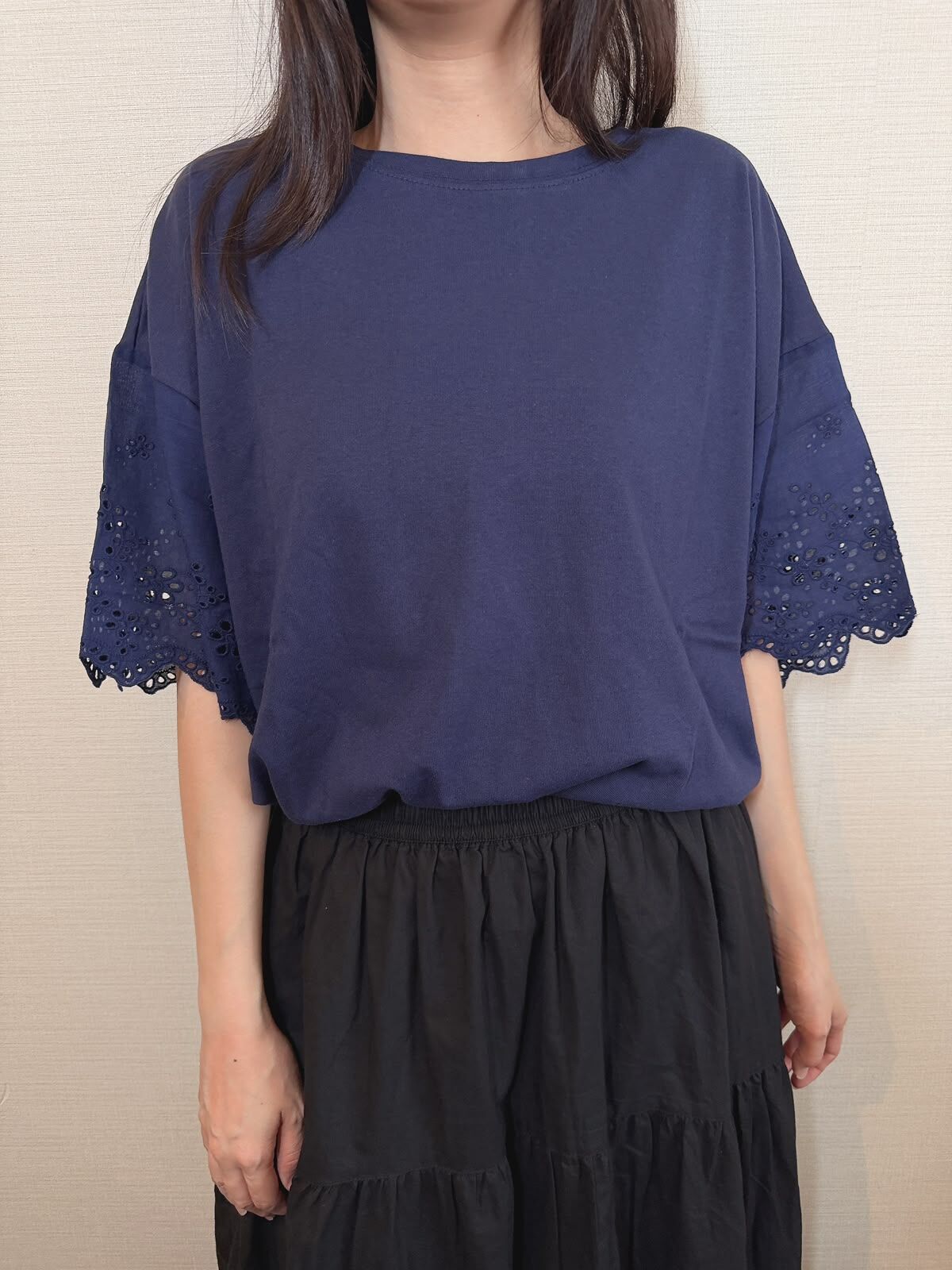 TO 通花袖 top