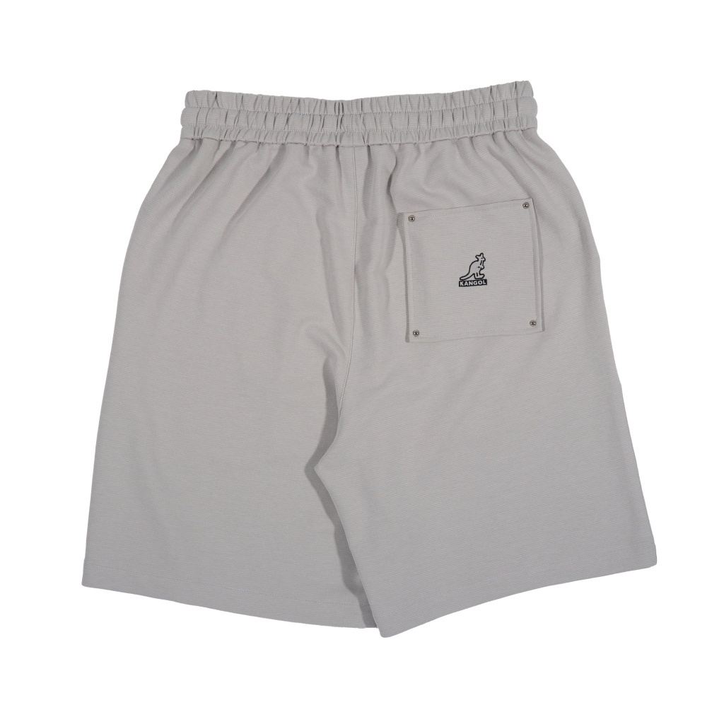 KANGOL 短褲 淺灰 抽繩 紋理 休閒褲 中性 6525154811