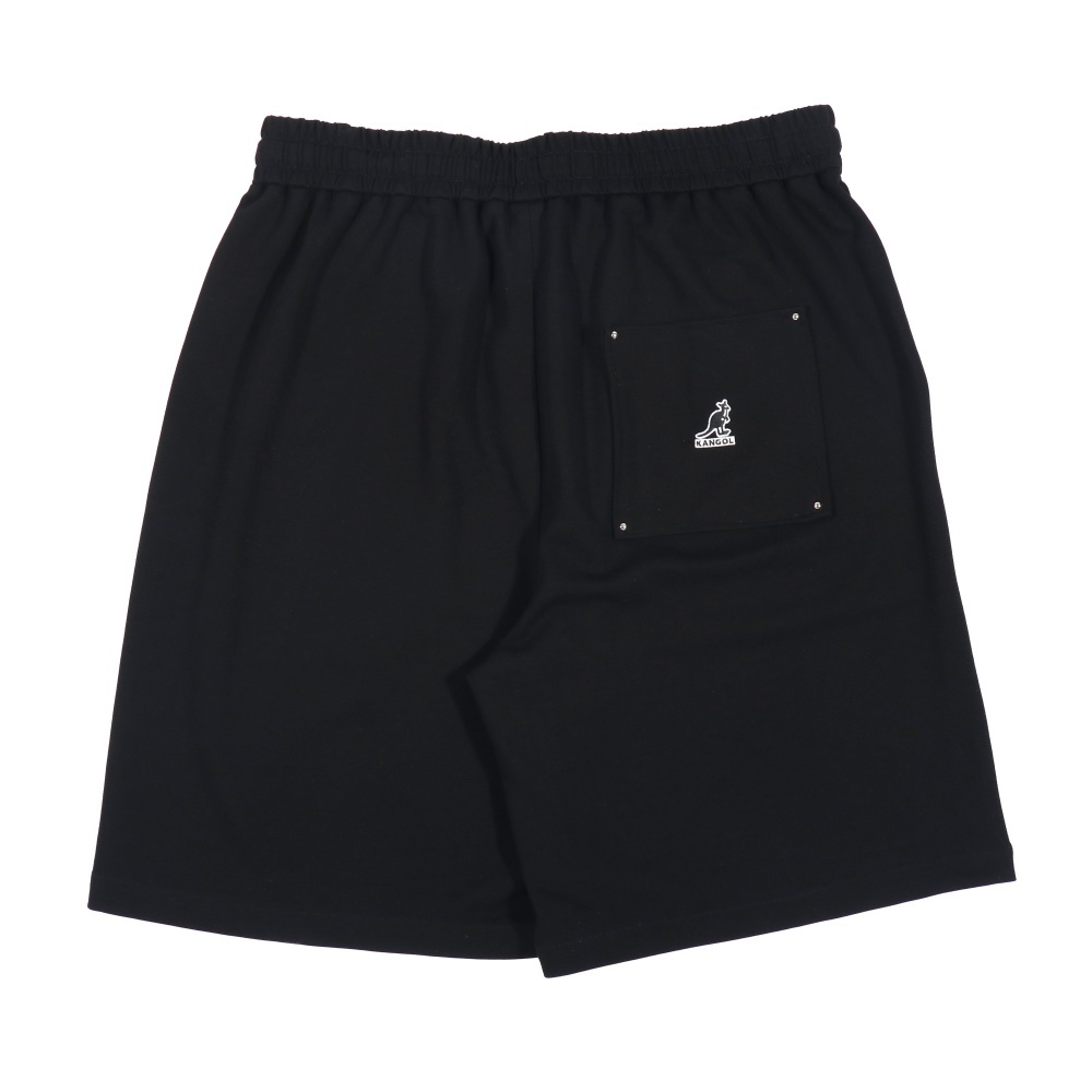 KANGOL 短褲 黑色 抽繩 紋理 休閒褲 中性 6525154820