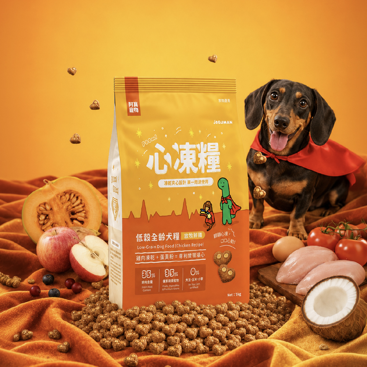 JOGUMAN 聯名寵物食品 心凍糧
