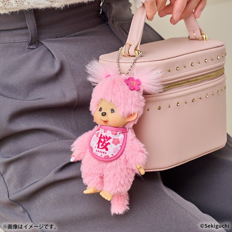 現貨┃Monchhichi 夢奇奇 蒙奇奇 櫻花 娃娃 吊飾