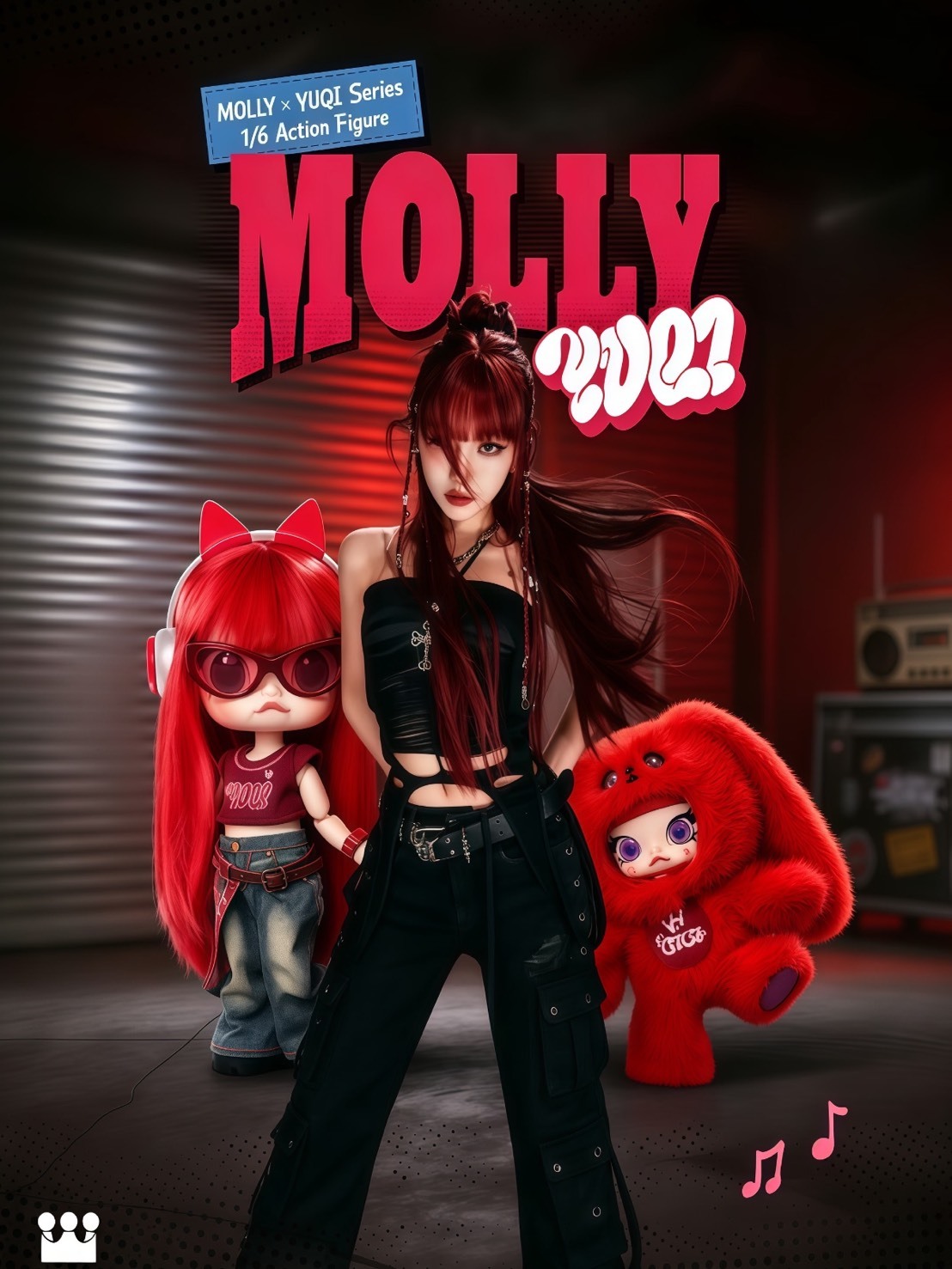泡泡瑪特 MOLLY × YUQI 系列 宋雨琦 聯名款 可動公仔  盲盒類