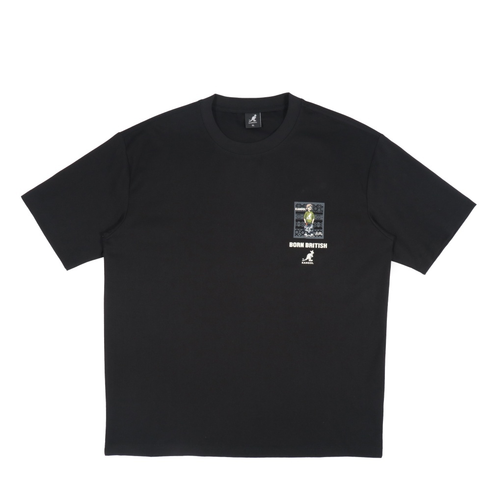 KANGOL 短T 黑色 袋鼠刺繡 趣味 短袖 中性 6525102020