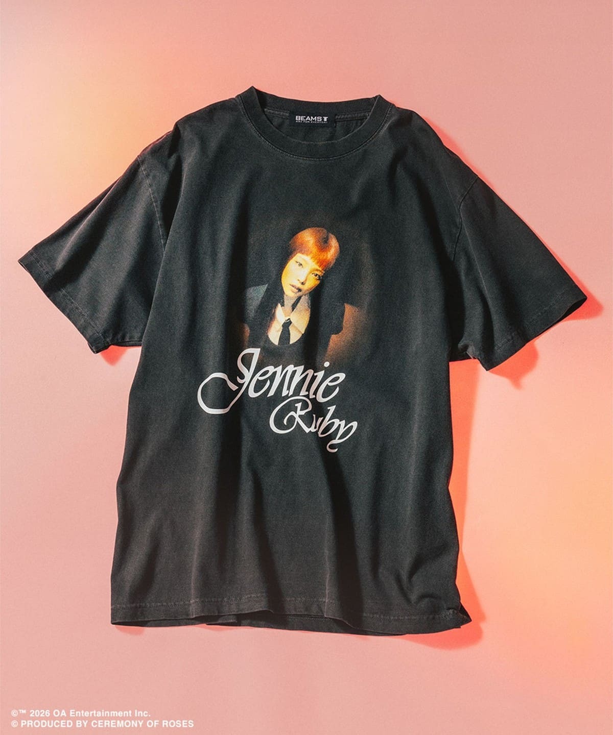 🇯🇵 BEAMS JENNIE / PhotoT-shirt② 水洗灰 黑灰 炭灰 照片印花T 短T 短袖 專輯紀念T 金珍妮 Ruby / 預購