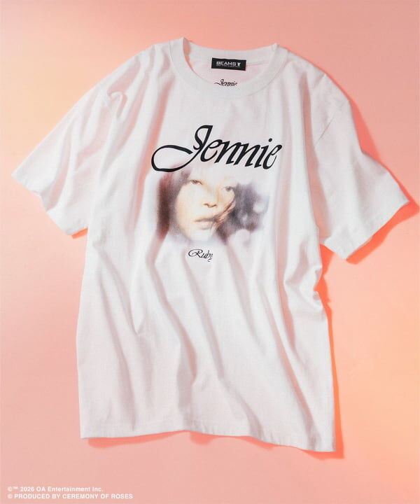 🇯🇵 BEAMS JENNIE / PhotoT-shirt① 白色 照片印花T 短T 短袖 專輯紀念T 金珍妮 Ruby / 預購