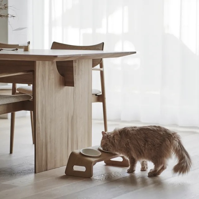 KARIMOKU CAT TABLE/ 貓碗架