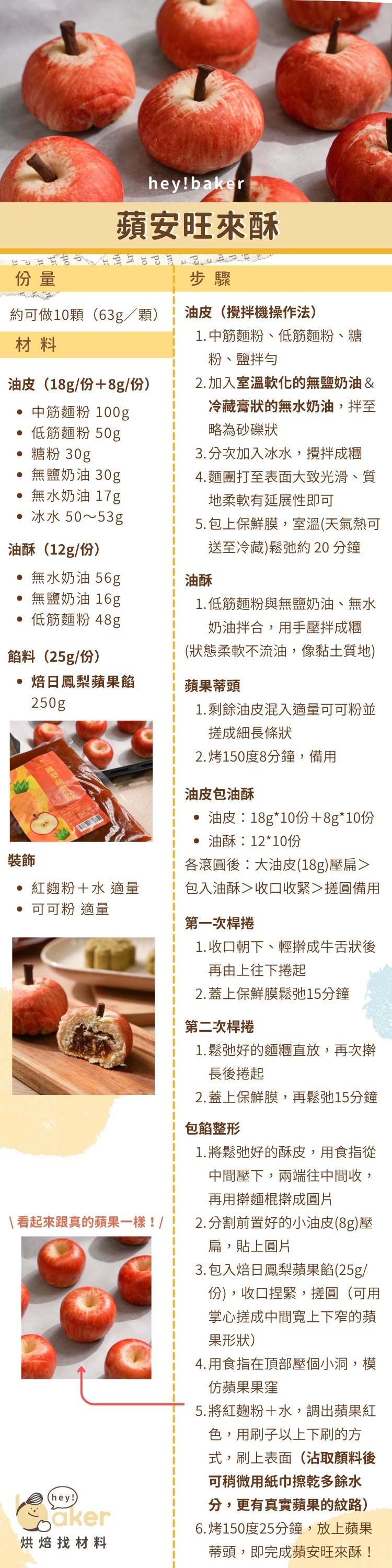 “焙日蘋安旺來酥食譜圖文”