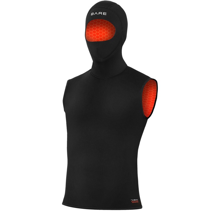 ▲BARE 5/3mm UltraWarmth 頭套背心