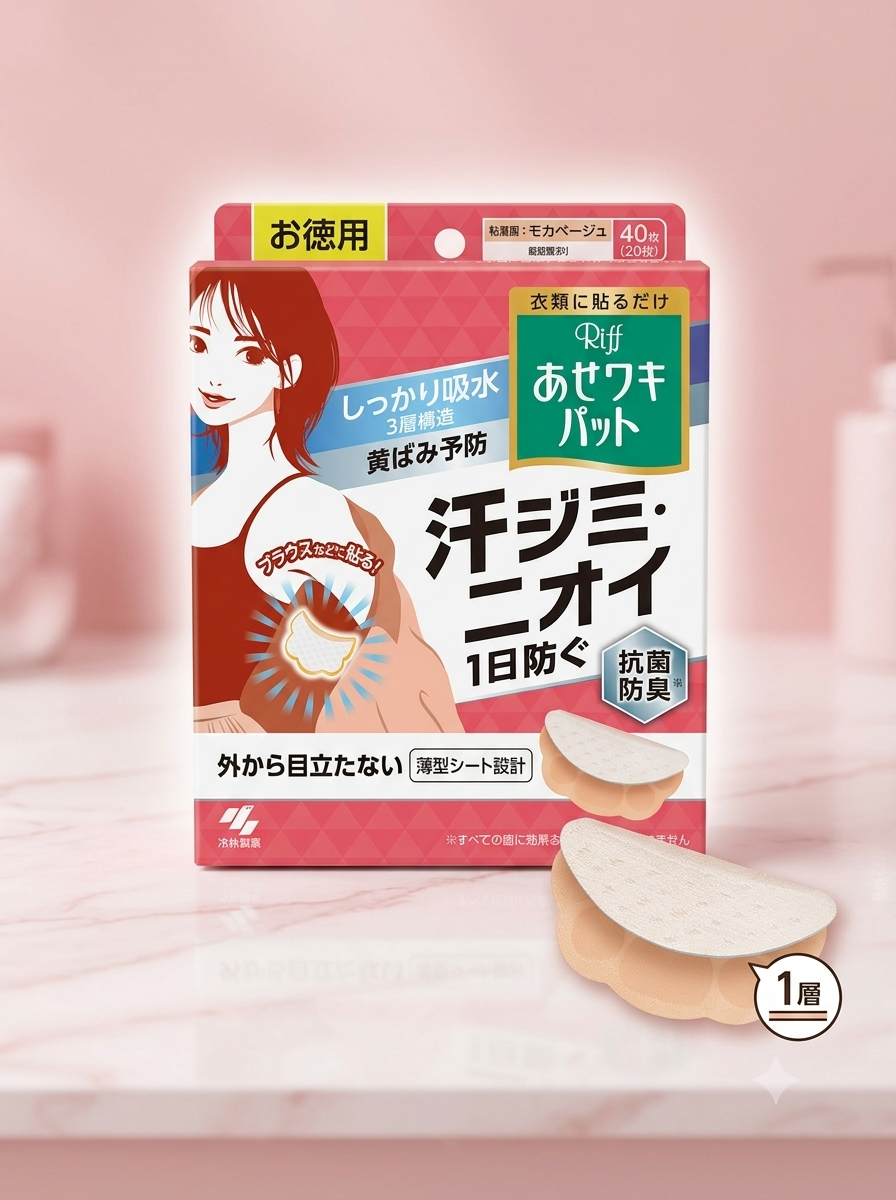 【 限量現貨 】小林製藥 Riff 腋下吸汗防臭貼片