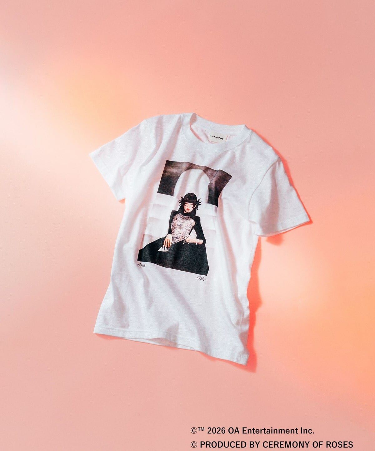 🇯🇵 Ray BEAMS JENNIE / Ruby T-shirt 白色 專輯封面 背後小字 照片印花T 短T 短袖 專輯紀念T 金珍妮 Ruby / 預購