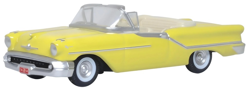 Oxford 87OC57001 HO規 1957 年 Oldsmobile 88 敞篷車（科羅納多黃）