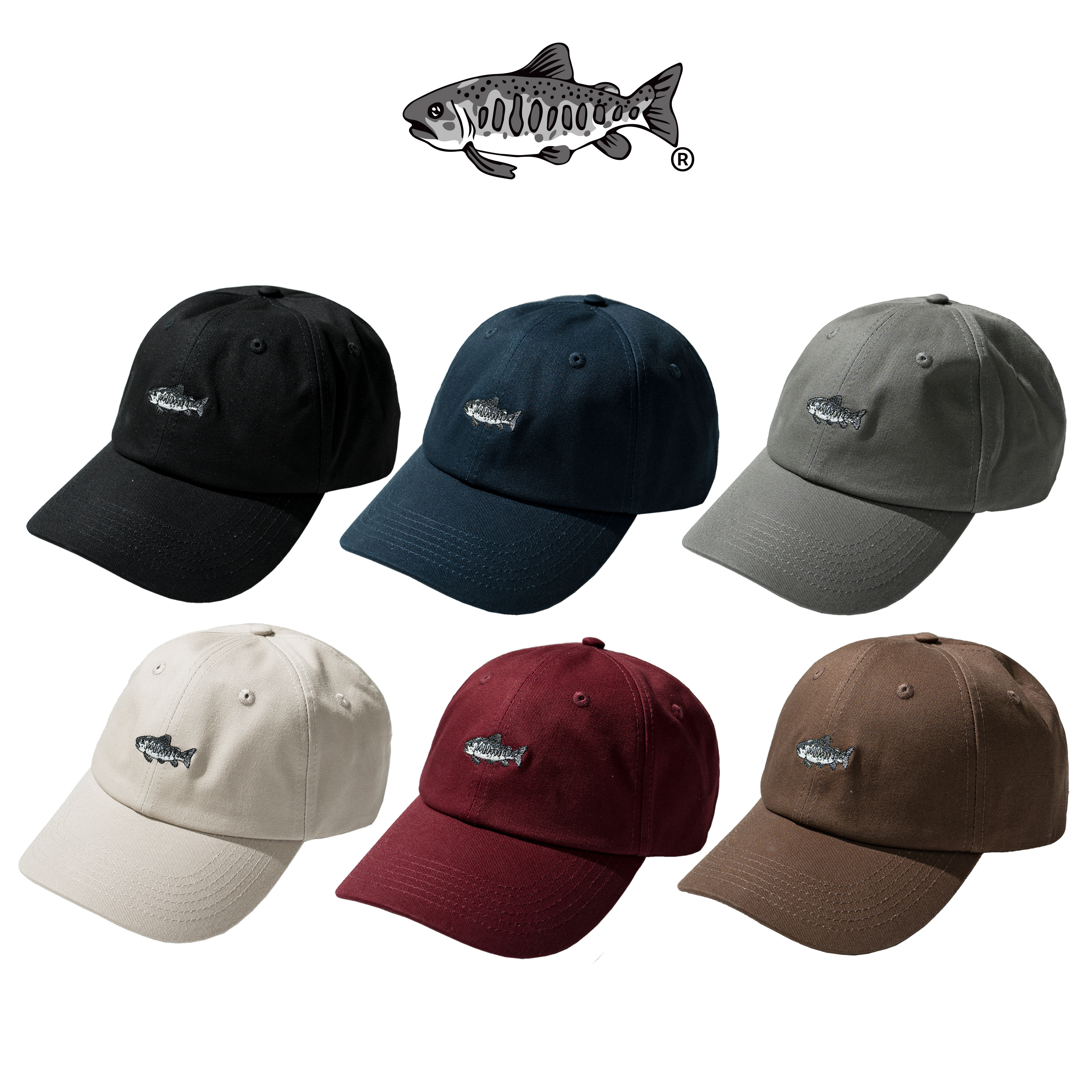 AGILITY Embroidery Baseball Cap 鮭魚刺繡 棒球帽 [CA1]