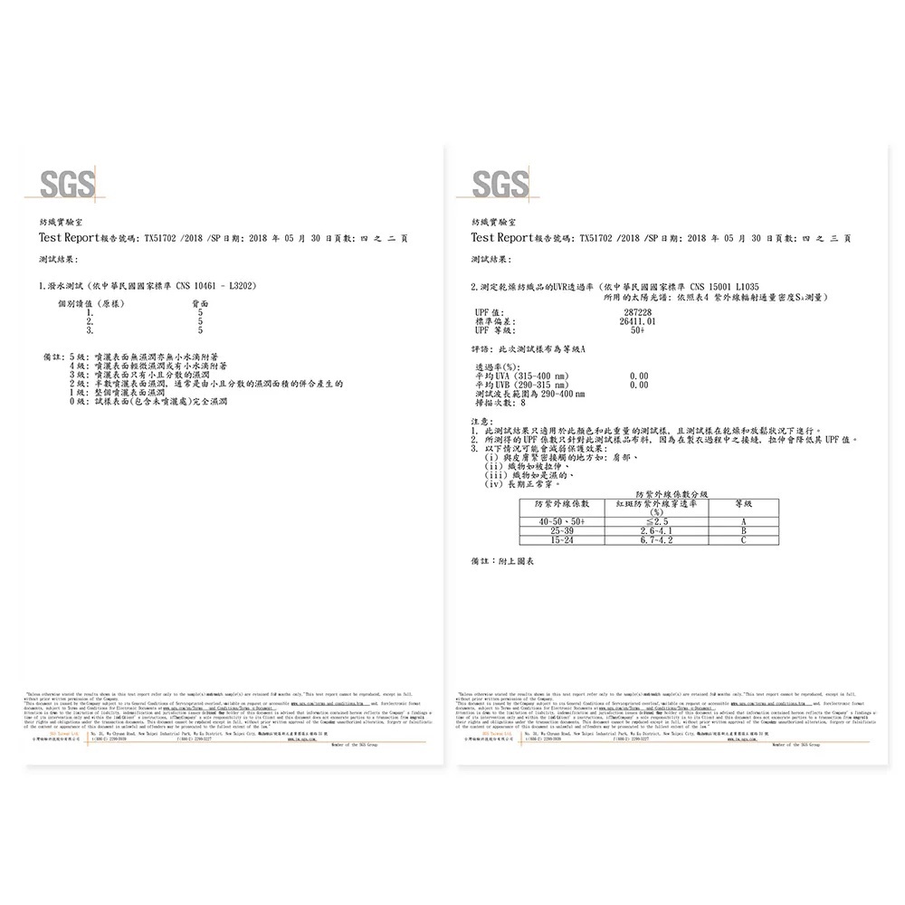 SGS檢驗報告