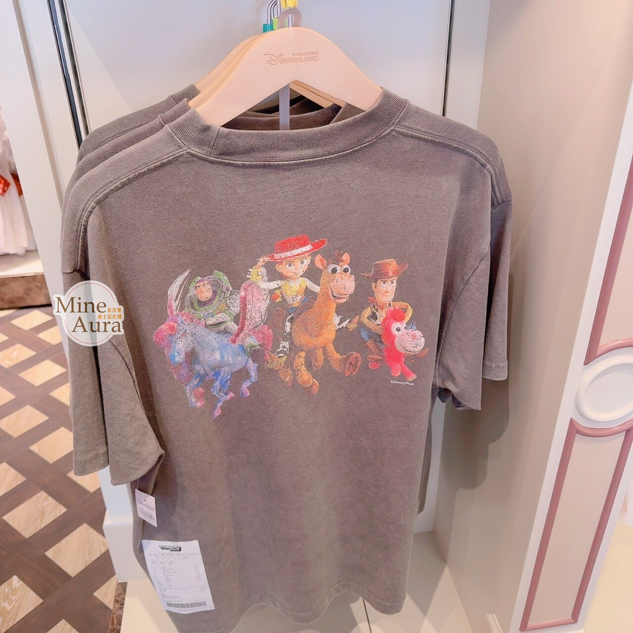 玩具總動員5 經典角色 仿舊 上衣 短T 玩具總動員 Toy Story -香港迪士尼樂園