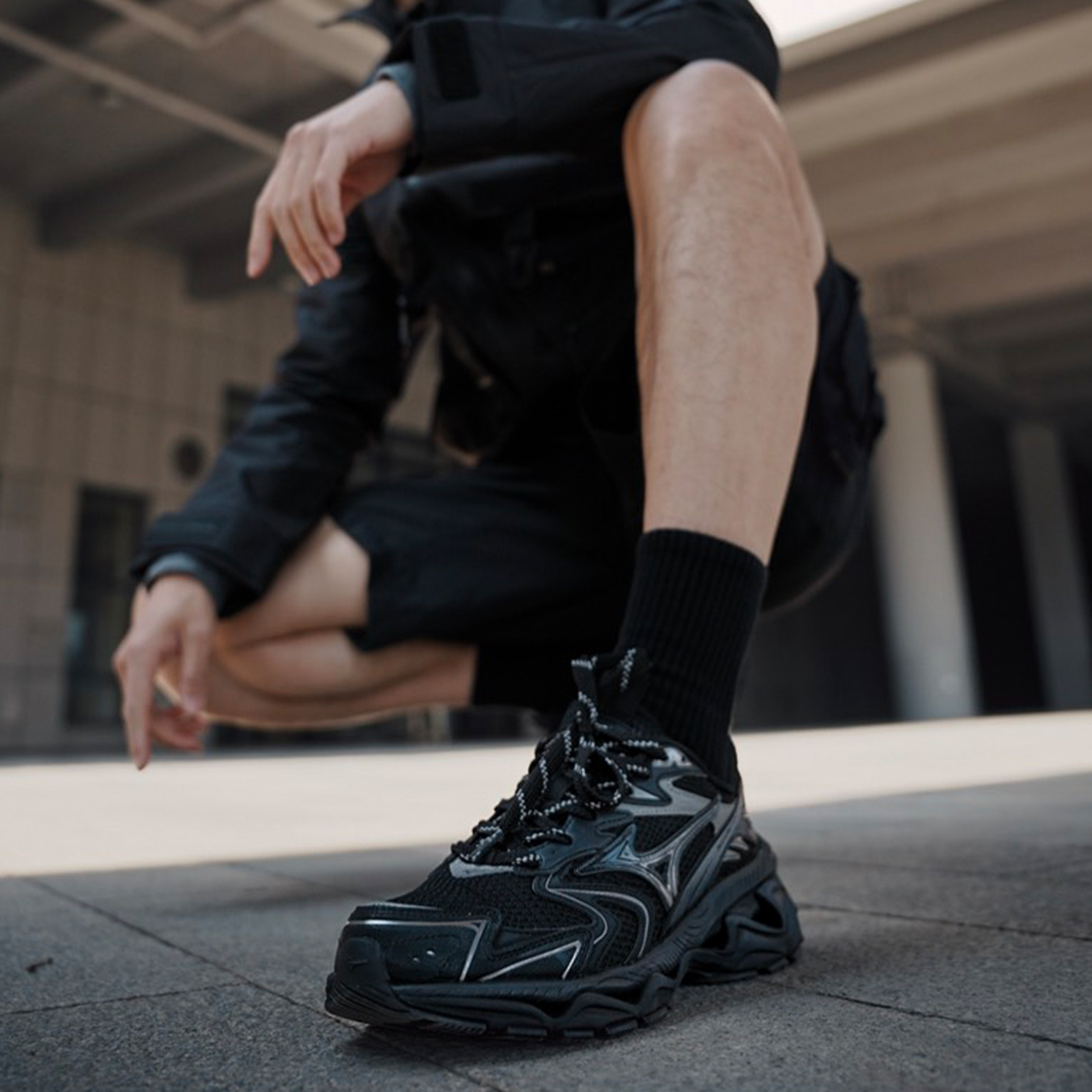 Mizuno 美津濃 XLG 2K 黑銀 灰銀 雙鞋帶 波浪底 厚底 增高 Y2K 城市機能 復古休閒鞋 D1GH260901 D1GH260902