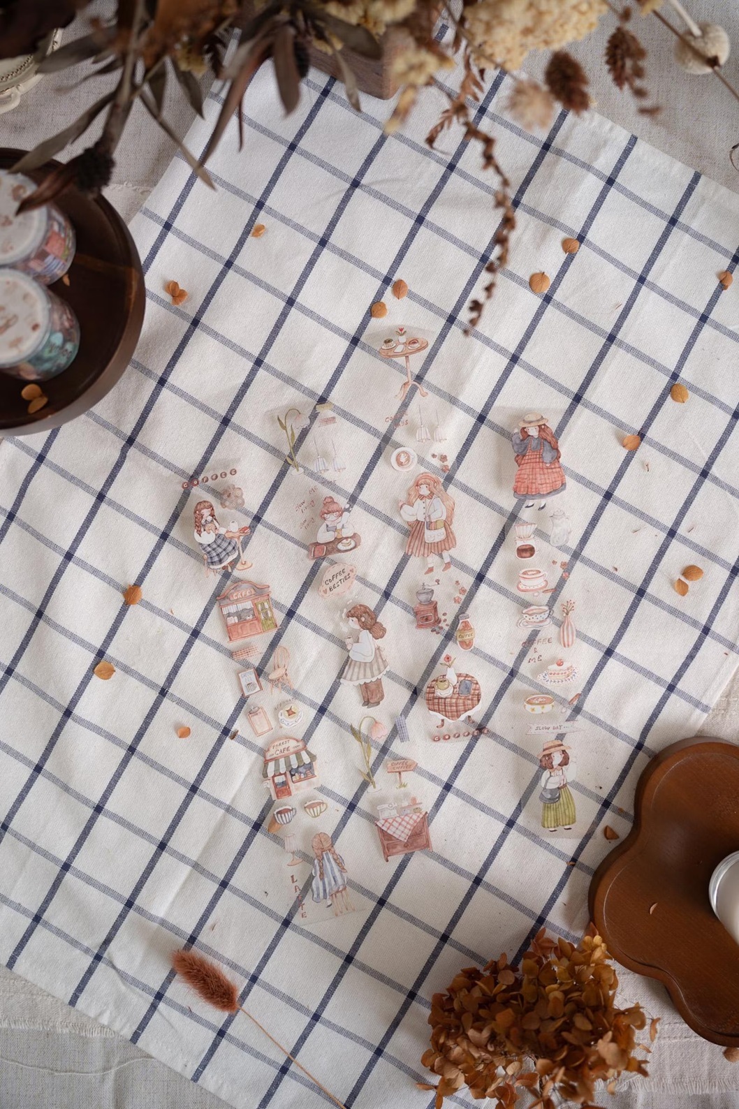 sho 小确幸．Coffee Days 4cm割型亮面PET膠帶 <整捲/分裝>