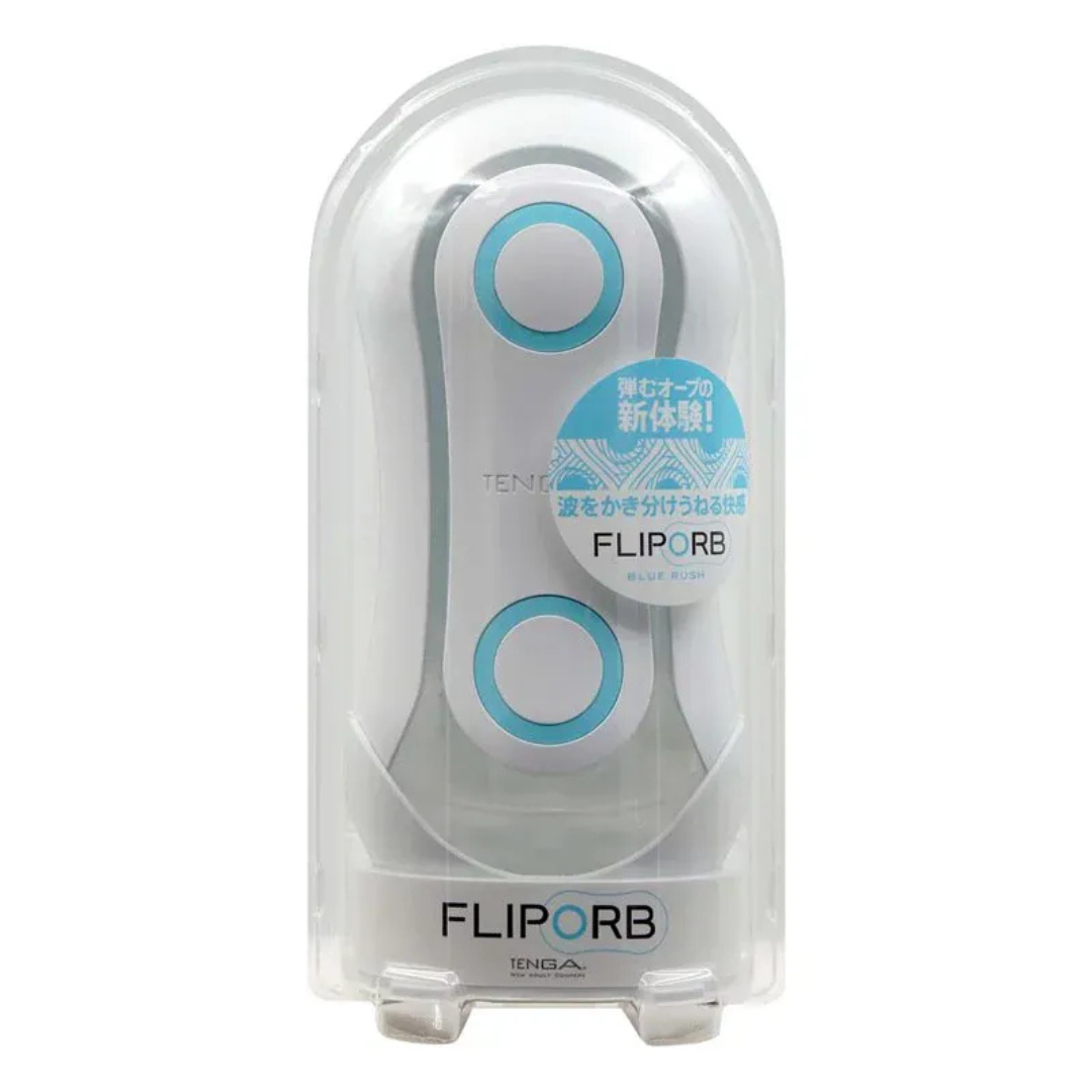 【極致感官。雙重奏組合】TENGA FLIP ORB  BLUE RUSH 浪紋誘惑+TENGA  Puffy 飛機杯