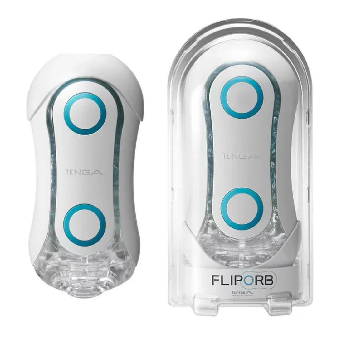 【極致感官。雙重奏組合】TENGA FLIP ORB  BLUE RUSH 浪紋誘惑+TENGA  Puffy 飛機杯