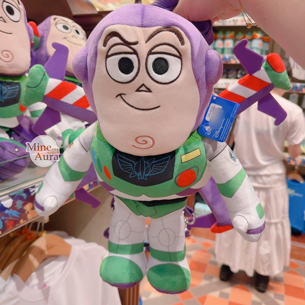 巴斯光年 Buzz Lightyear 絨毛 娃娃 造型 斜背 小包 玩具總動員 Toy Story -香港迪士尼樂園
