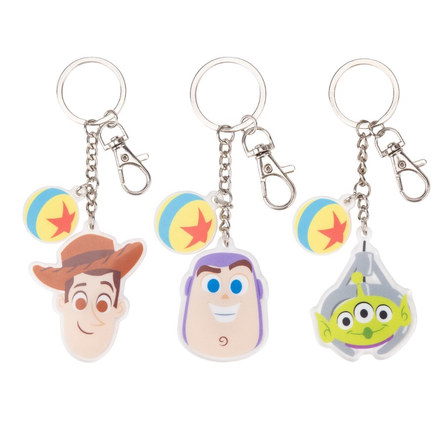 皮克斯 Pixar 玩轉夏日系列 玩具總動員 Toy Story 大頭造型 鑰匙圈 吊飾 3入組 -香港迪士尼樂園
