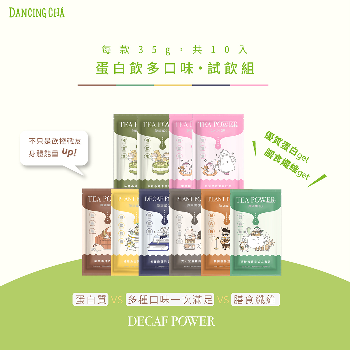 蛋白飲多口味試飲組｜35gx10入