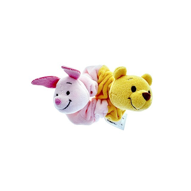 小熊維尼 Winnie the Pooh 小豬 皮傑 piglet 絨毛大頭 造型 髮束 大腸圈 髮飾 -香港迪士尼樂園