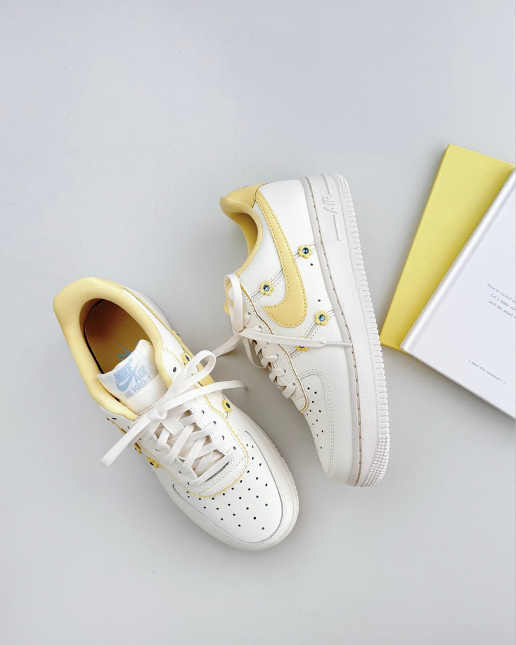 【預訂】NIKE AIR FORCE 1 檸檬奶油小雛菊-WOMEN