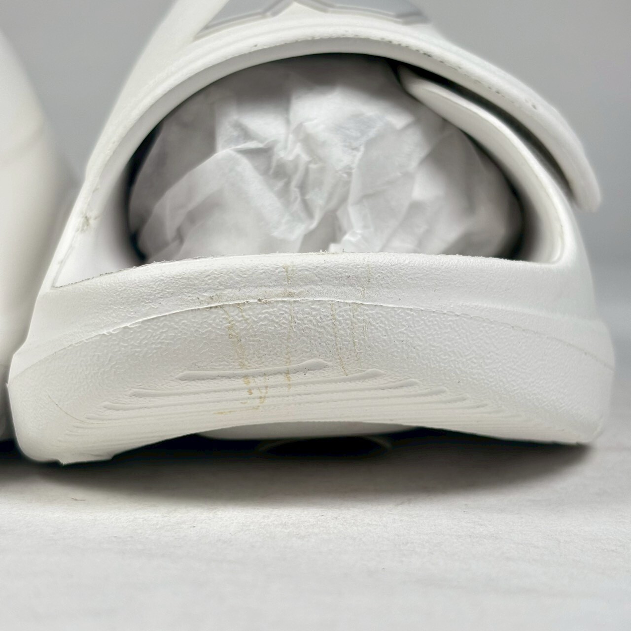 微瑕疵-左腳鞋頭鞋底染色髒汙 SMASPTF1/9 New Balance 202XA Velcro Slide "White" 涼拖鞋 男鞋 白