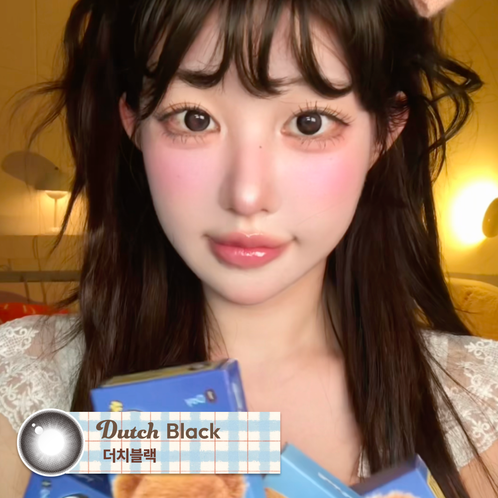 [日拋] CHUU LENS Bear Boo 1 Day Dutch Black｜日拋彩妝隱形眼鏡｜每盒10片