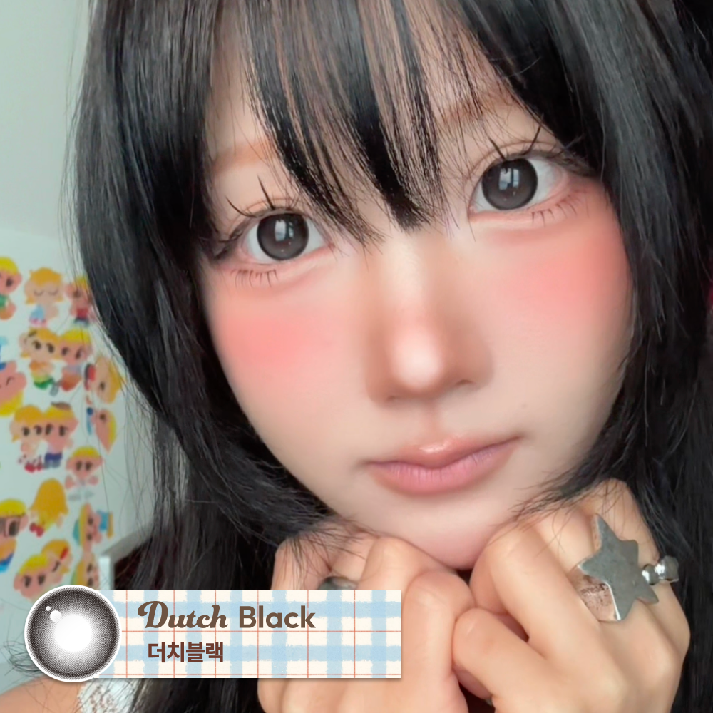 [日拋] CHUU LENS Bear Boo 1 Day Dutch Black｜日拋彩妝隱形眼鏡｜每盒10片