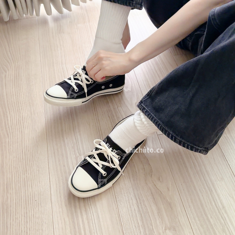 converse 法式娃娃帆布鞋 4色