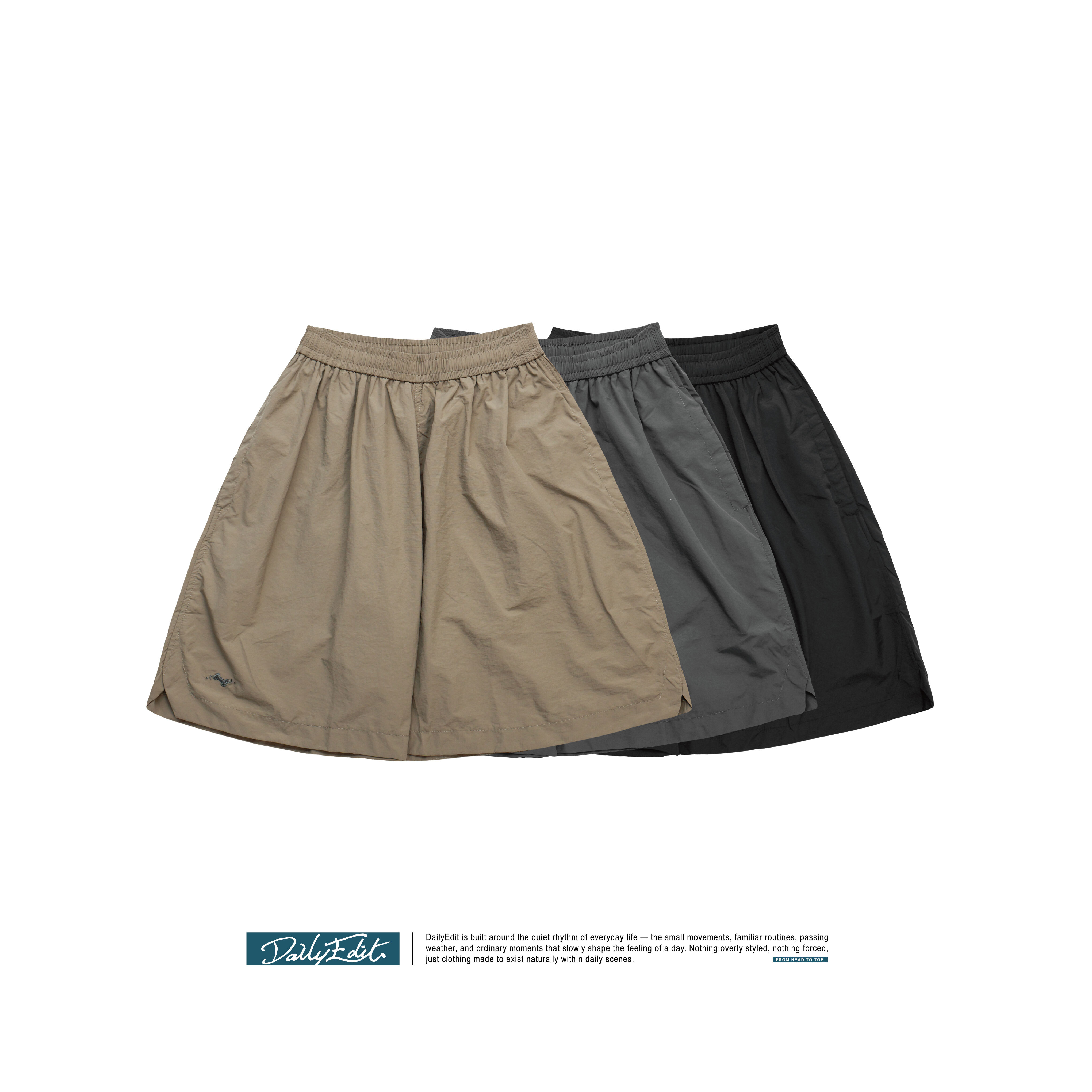 骨頭刺繡機能短褲 Bone Embroidered Shorts SS-021