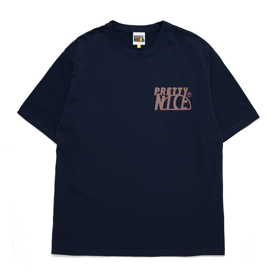 PRETTYNICE｜O.G. Logo Lenticular Print Tee (Navy)