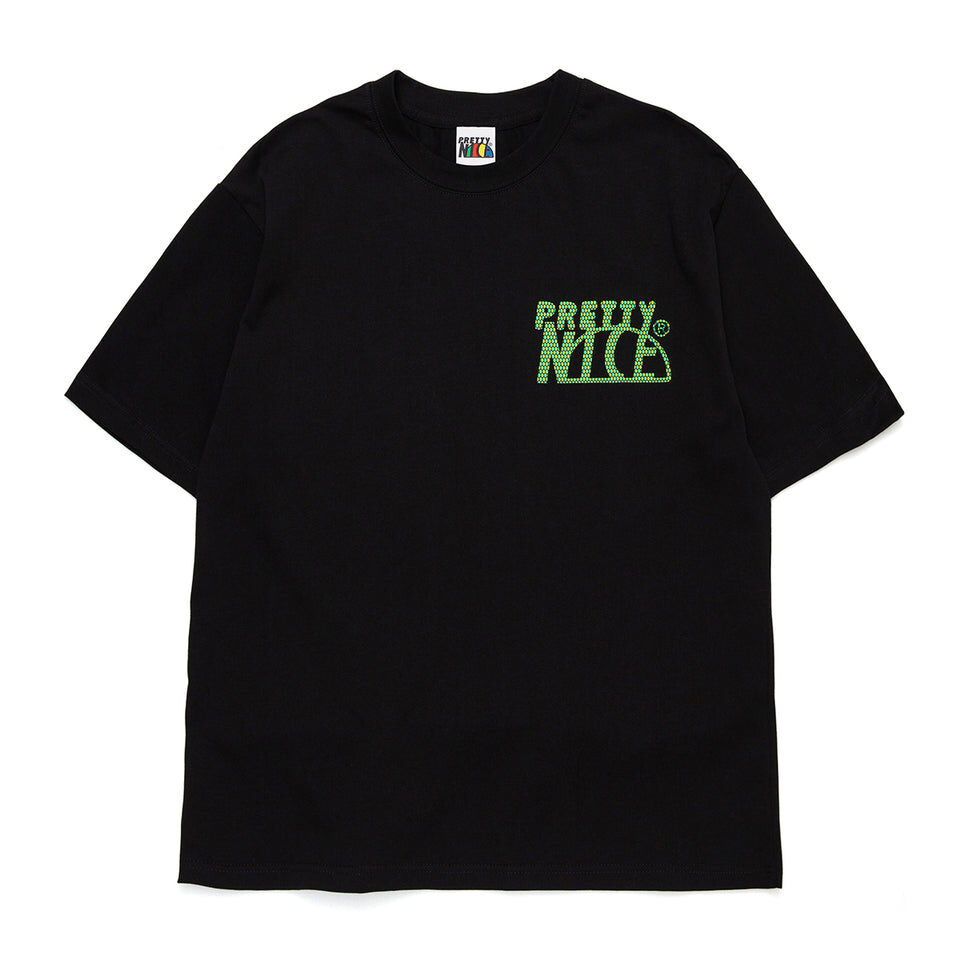 PRETTYNICE｜O.G. Logo Lenticular Print Tee (Black)