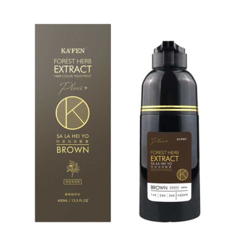 AB260701 - K5 KF何首烏400ml棕 EXP:2029.1 送 KF何首烏頭皮隔離 30ml*1件（價值$64）
