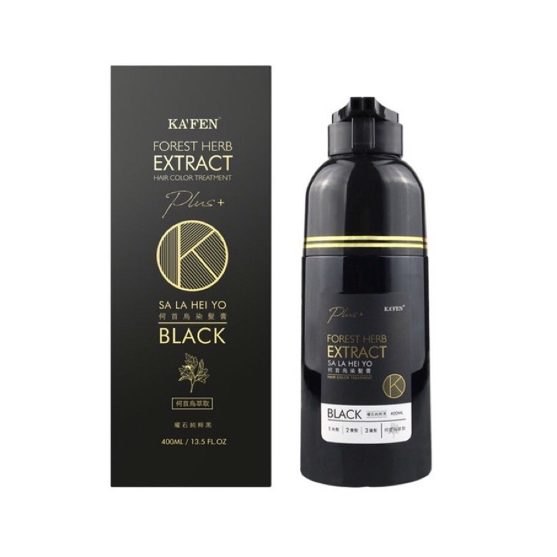 AB260701 - K4 KF何首烏400ml黑 EXP:2029.1 送 KF何首烏頭皮隔離 30ml*1件（價值$64）