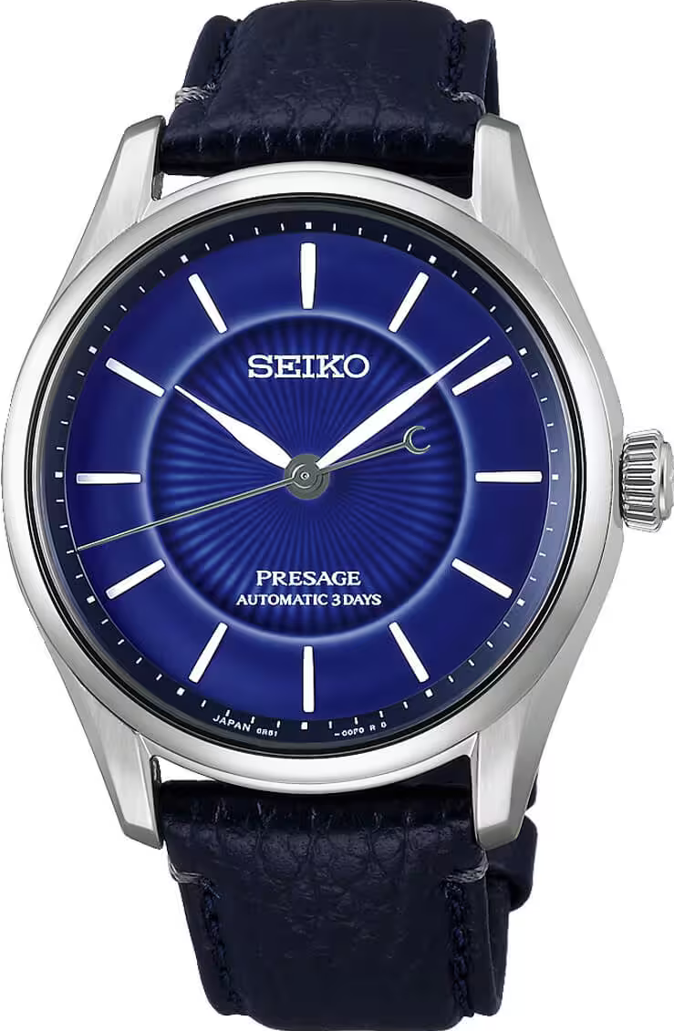 萬年鐘錶 - SEIKO Presage   145 週年紀念錶款琉璃藍色釉有田燒面盤工藝限量機械錶 HCC007J1 / 6R51-00F0B 錶徑39.6MM