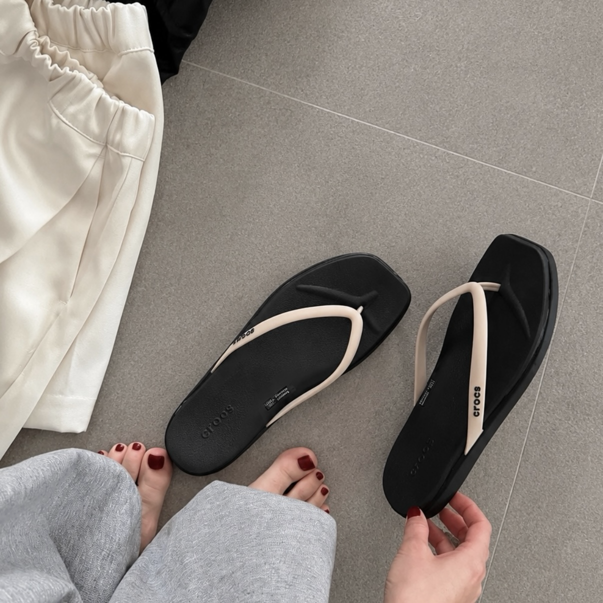 (預購）Crocs Miami 邁阿密Two Tone Flip 撞色夾腳拖 人字拖 懶人鞋 防水