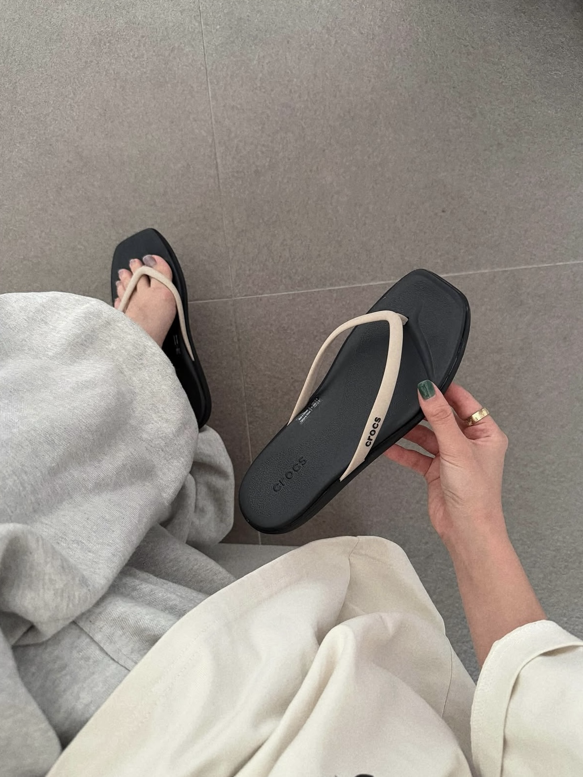 (預購）Crocs Miami 邁阿密Two Tone Flip 撞色夾腳拖 人字拖 懶人鞋 防水