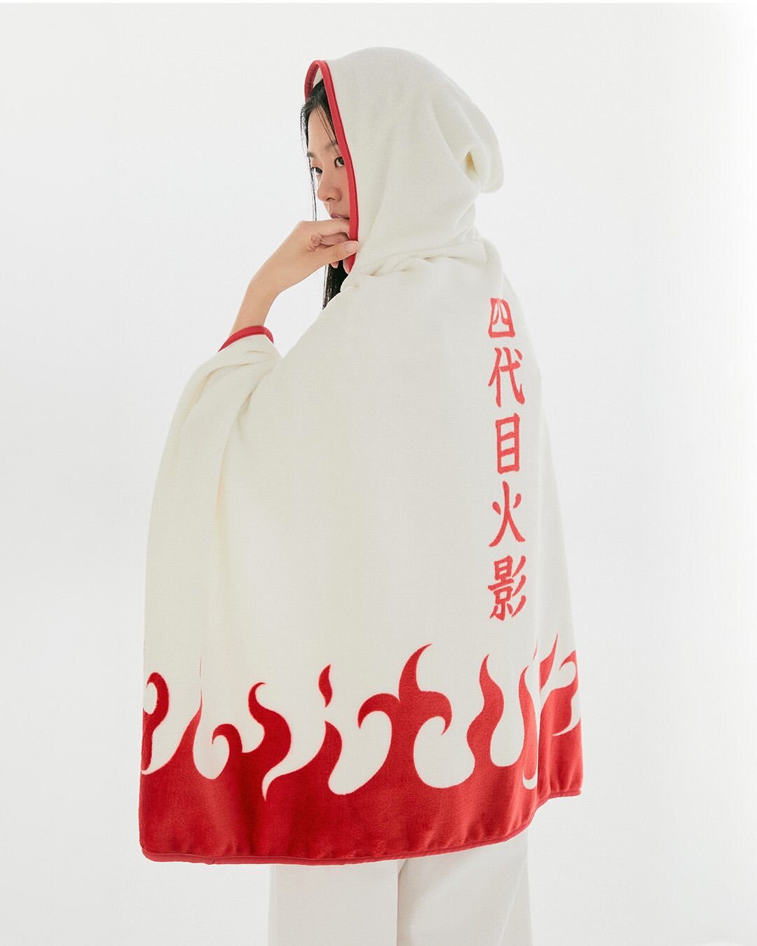 《限時團購優惠》SPAO卡通斗篷火影忍者白色