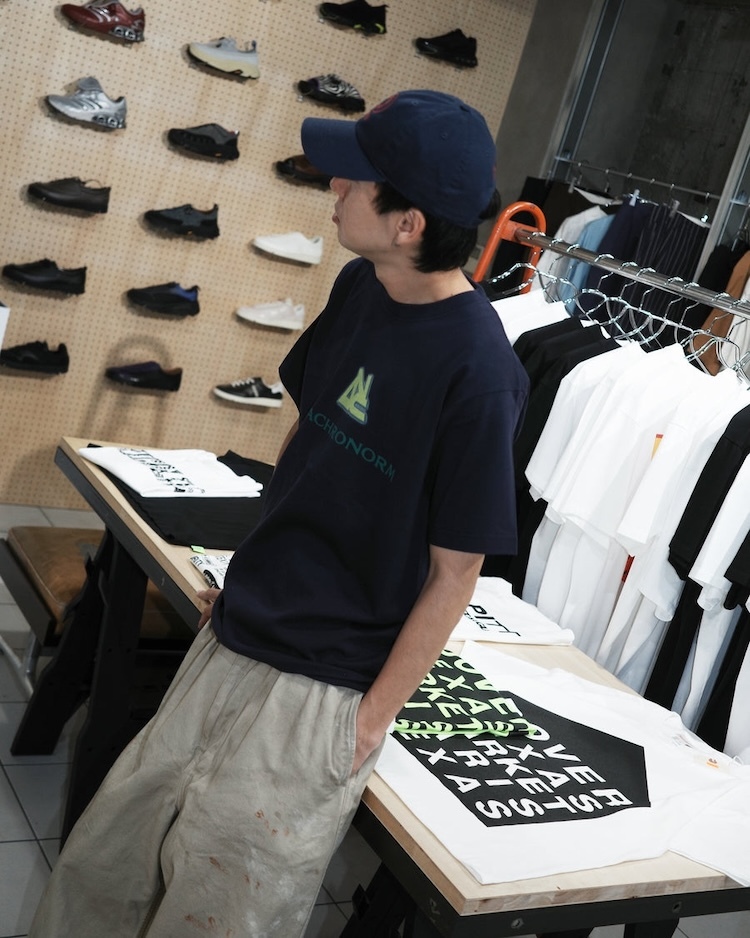 ANACHRONORM - AN445 REWIND CULTURE S/S T-S - NAVY