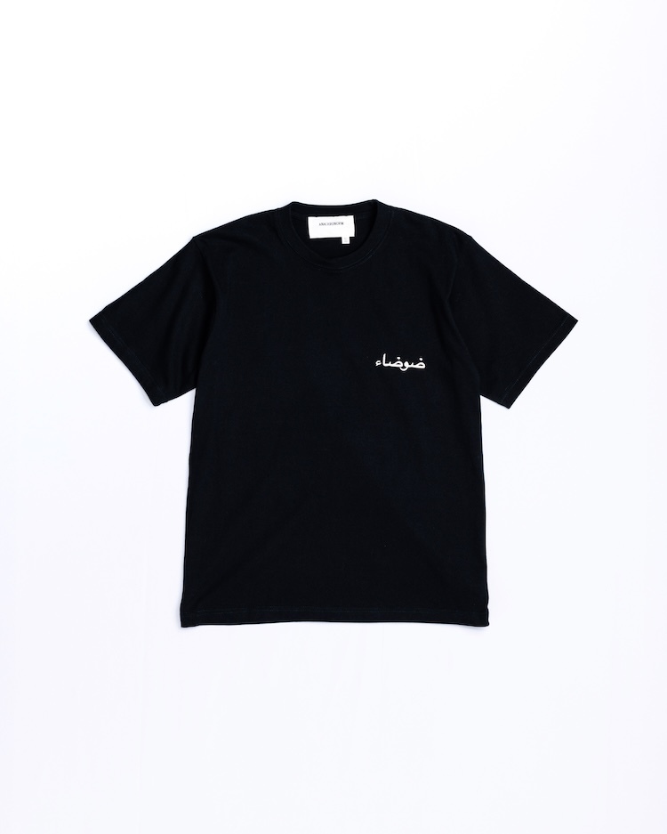 ANACHRONORM - AN442 VORTEX PRINTED S/S T-S - BLACK