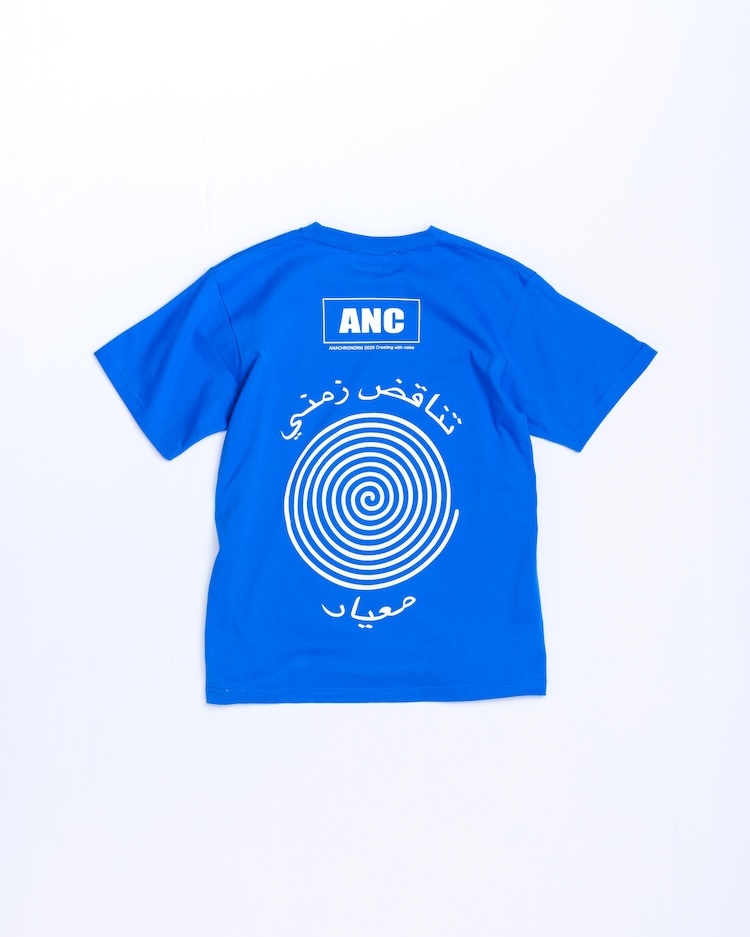 ANACHRONORM - AN442 VORTEX PRINTED S/S T-S - BLUE