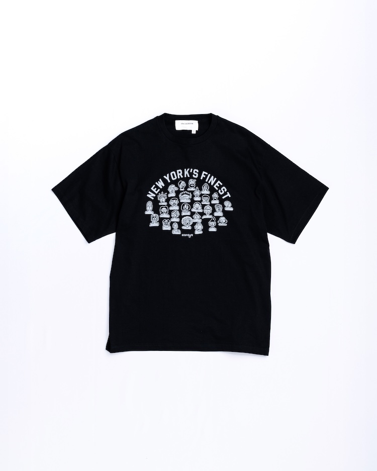 ANACHRONORM - AN437 NYC FACES S/S T-S - BLACK