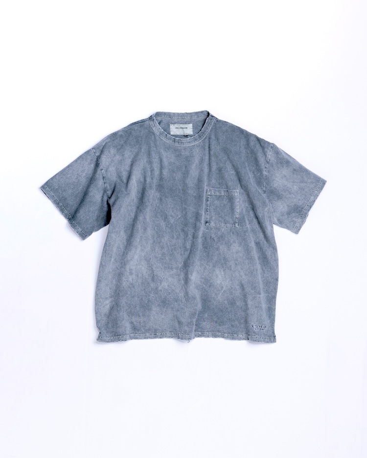 ANACHRONORM - AN435 PIGMENT DYED POCKET S/S T-S - BLACK