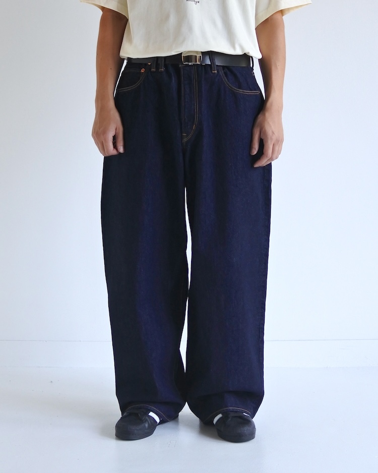 ANACHRONORM - AN433 WIDE 5P DENIM PANTS