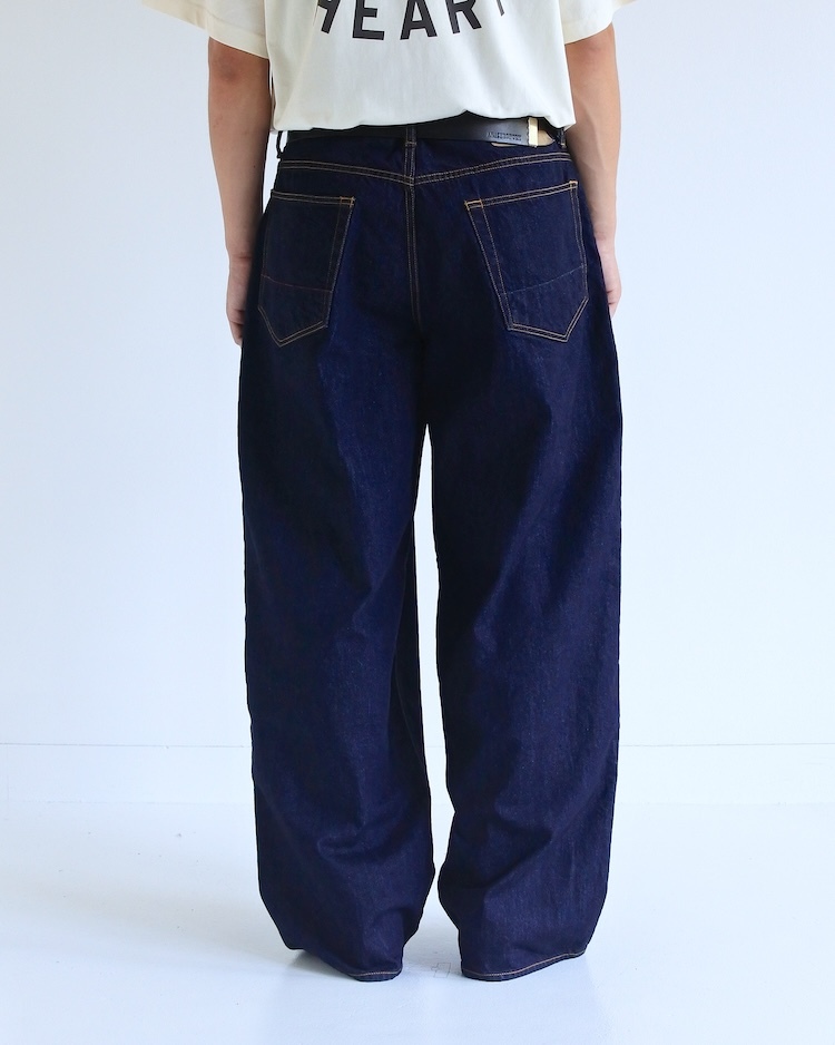 ANACHRONORM - AN433 WIDE 5P DENIM PANTS