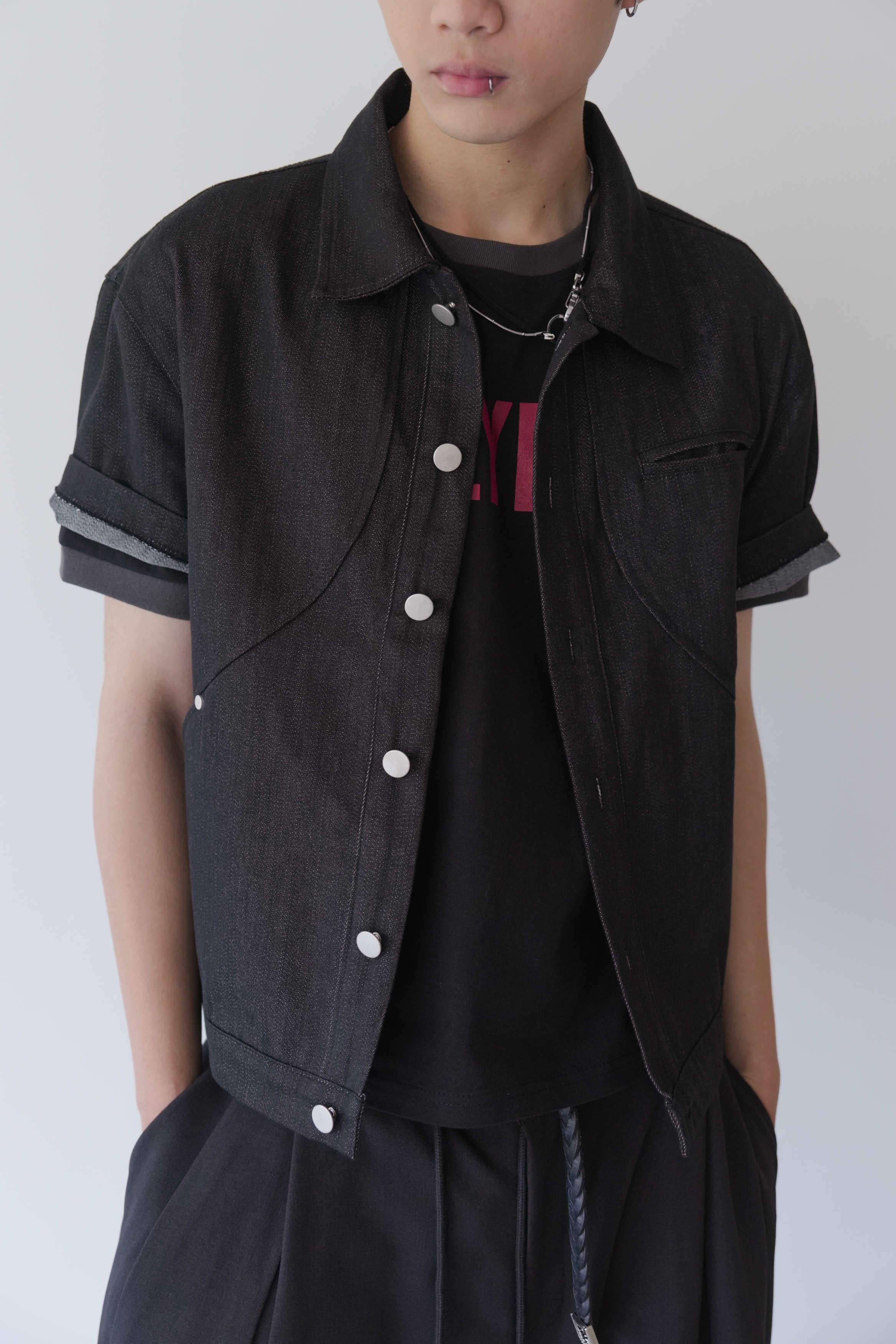 core denim half jacket #襯衫